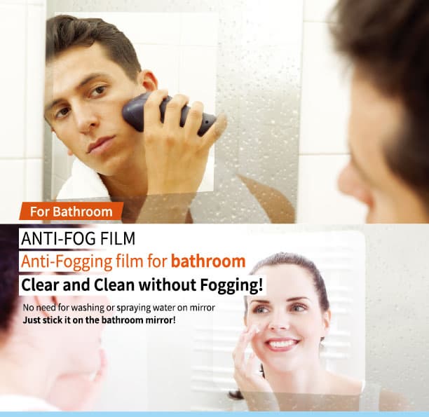 ViewClear _ Anti Fogging Film for bathroom mirror